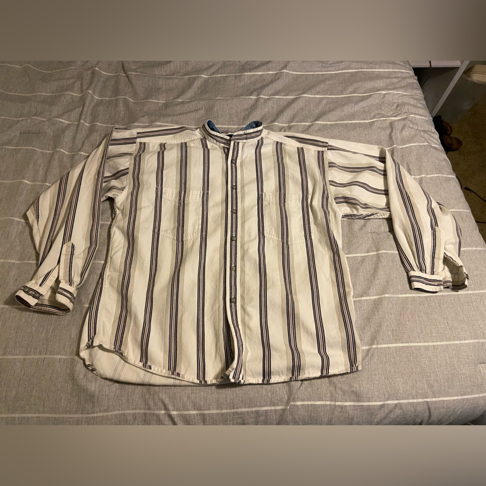 Vintage Striped long-sleeve Button Down